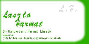 laszlo harmat business card