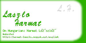 laszlo harmat business card